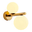 Aplica moderna aurie eleganta abajururi sticla opal 2xG9/60W Taida 1923 Jupiter